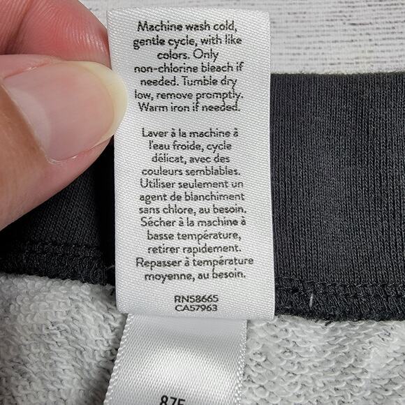 Nordstrom By Cristina Martinez Cozy Joggers Blooming Faces Black White Size 5 - Picture 7 of 8